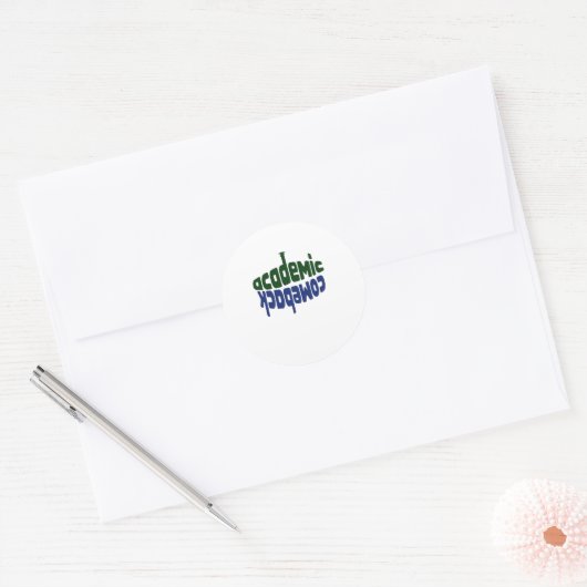 Academic Comeback Classic Ronde Sticker (Envelop)