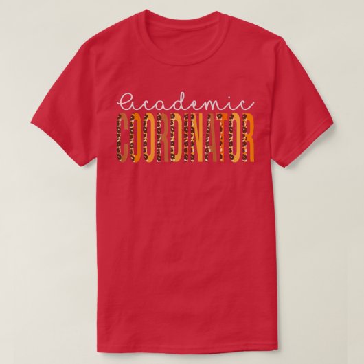 Academic Coordinator leopard Herfst Autumn Lovers T-shirt (Design voorkant)