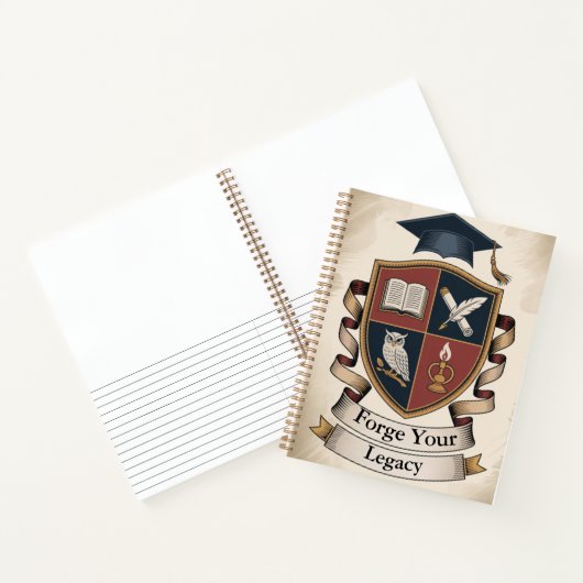 Academic Crest Builder | Customisable Collegiate Notitieboek (Binnen)
