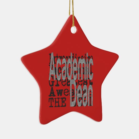 Academic Dean Extraordinaire Keramisch Ornament (Rechts)