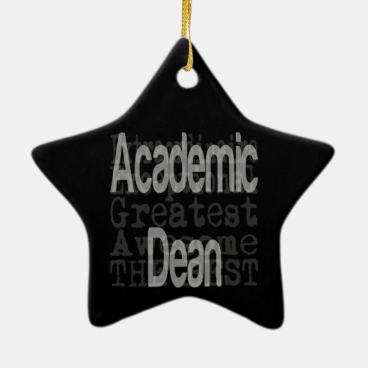 Academic Dean Extraordinaire Keramisch Ornament (Achterkant)
