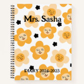 Academic Diary 2024-2025 Customized /Teacher retro Notitieboek (Voorkant)