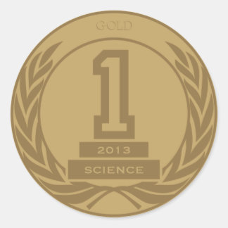 Academic Gold Medal Ronde Sticker