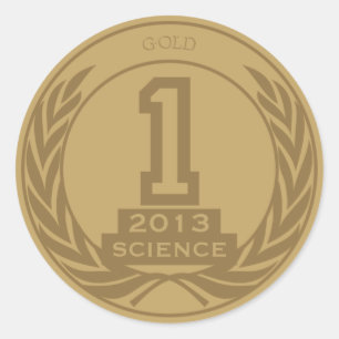 Academic Gold Medal Ronde Sticker