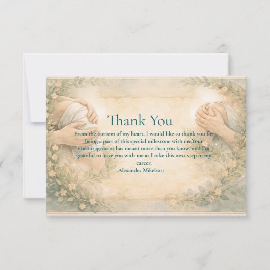 Academic Physical Therapy Graduate Bedankkaart (Voorkant)