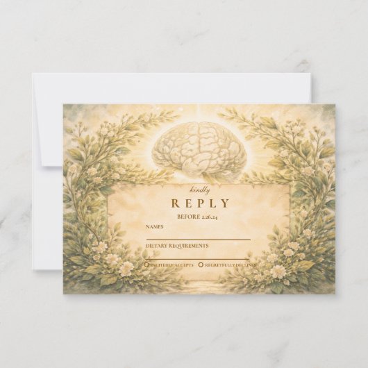 Academic Psychology Graduation RSVP Kaartje (Voorkant)