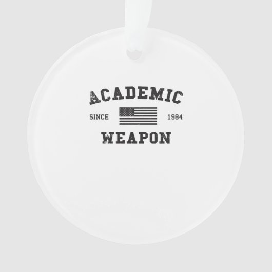 Academic Weapon Classic Funny Meme Ornament (voorkant)