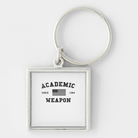Academic Weapon Classic Funny Meme Sleutelhanger (Voorkant)