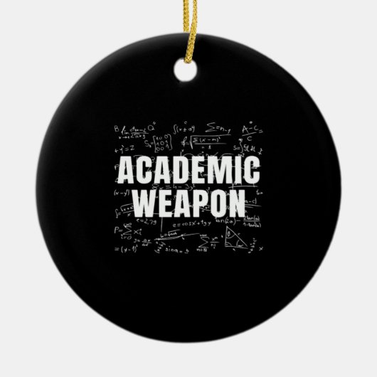 Academic Weapon - Inspirerend Classic - Terug naar Keramisch Ornament (Voorkant)