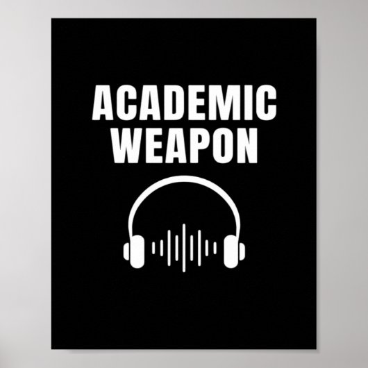 Academic Weapon - Inspirerend Classic Viral Poster (Voorkant)