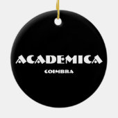 Academica Oval kerstversiering Keramisch Ornament (Achterkant)