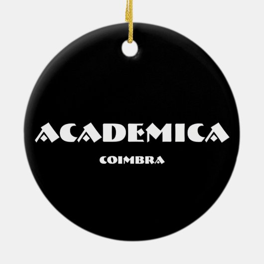 Academica Oval kerstversiering Keramisch Ornament (Achterkant)