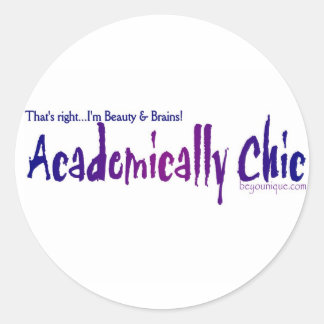 ACADEMICALLY CHIC Sticker van beYOUnique