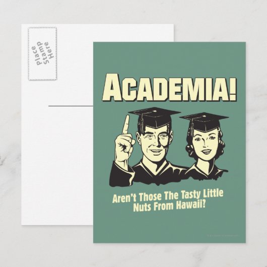 Academie: Smakelijke noten uit Hawaï Briefkaart (Voorkant / Achterkant)