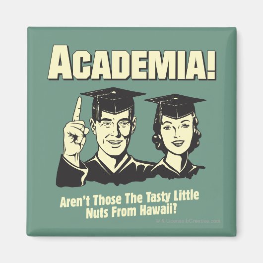 Academie: Smakelijke noten uit Hawaï Magneet (Voorkant)