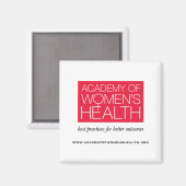 Academie van de Gezondheid van Vrouwen magneet (Voorkant / Achterkant)