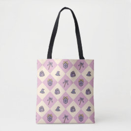 Academie voor Boekenwurmmeisjes Tovenaar Roze Tote Bag