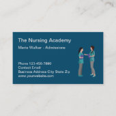 Academie voor verpleegkunde en school visitekaartje (Voorkant)