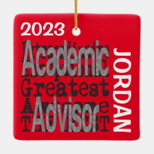 Academisch adviseur Buitengewoon CUSTOM Keramisch Ornament