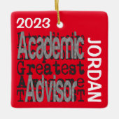 Academisch adviseur Buitengewoon CUSTOM Keramisch Ornament (Voorkant)