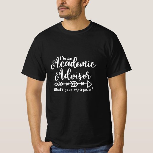 Academisch adviseur, universitair adviseur t-shirt (Voorkant)
