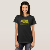 Academisch Directeur Space Backside Design T-shirt (Voorkant volledig)