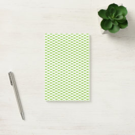Academisch groen patroon voor succes post-it® notes
