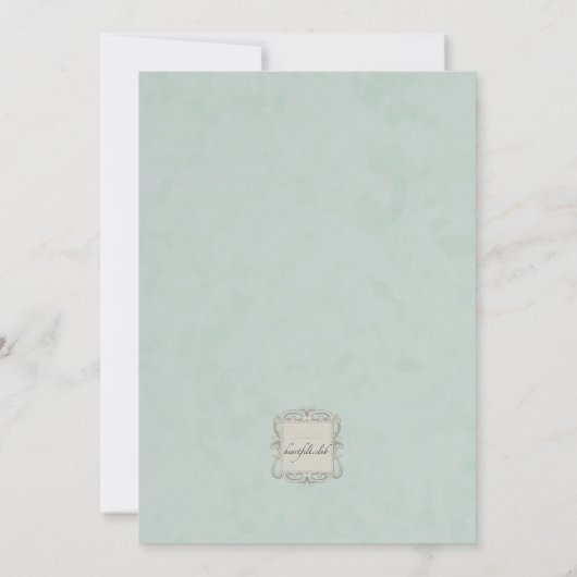 Academisch kader afstudeeruitnodiging kaart (Achterkant)