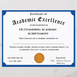  academisch prestatiecertificaat