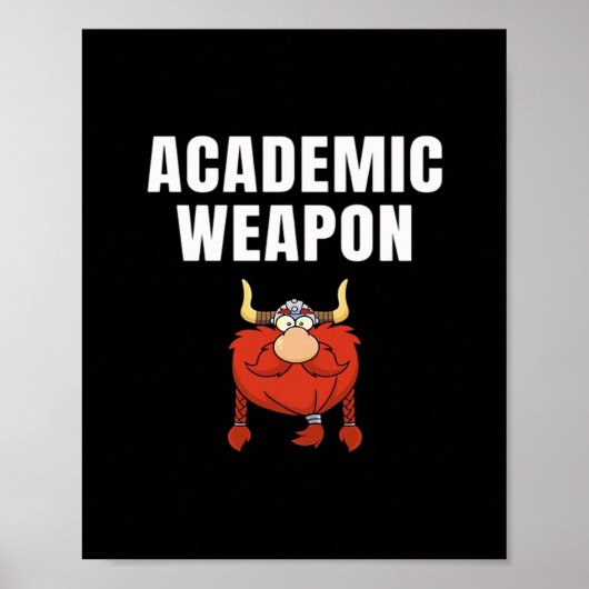 Academisch wapen - Inspirerend oversized chill Poster (Voorkant)