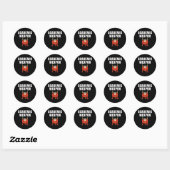 Academisch wapen - Inspirerend oversized chill Ronde Sticker (Vel)
