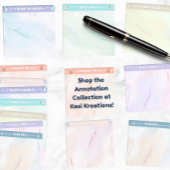 Academische detail acryl leesannotatie post-it® notes