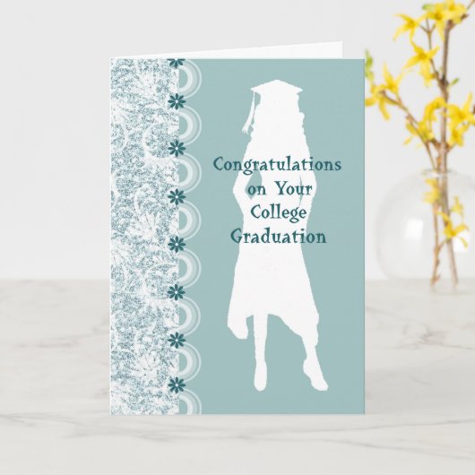 Academische Kaart voor studiepopvoeding voor nicht (Gele Bloem)