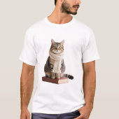 Academische kat t-shirt (Voorkant)