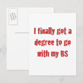 Academische opleiding aankondigingskaart (Voorkant / Achterkant)