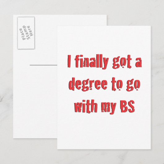 Academische opleiding aankondigingskaart (Voorkant / Achterkant)