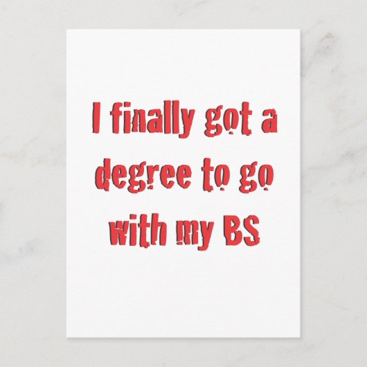 Academische opleiding aankondigingskaart (Voorkant)