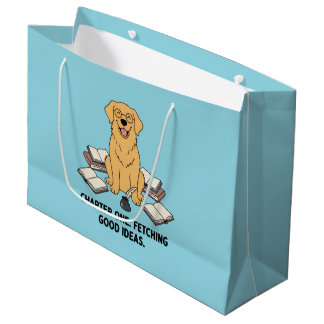 Academische Sfeer Goudkleurige Retriever Schattig  Groot Cadeauzakje