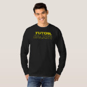 Academische Tutor Ruimte Achterkant T-shirt (Voorkant volledig)