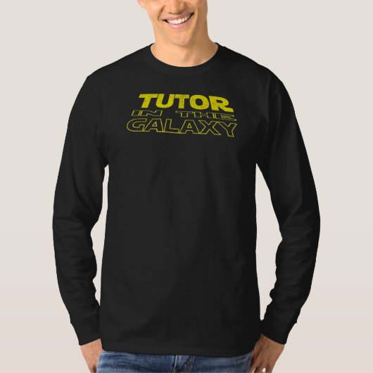Academische Tutor Ruimte Achterkant T-shirt (Voorkant)