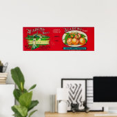 Academy Cherry Label Poster (Thuiskantoor)