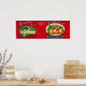 Academy Cherry Label Poster (Keuken)