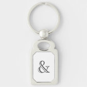 Academy Engraved Ampersand Black Sleutelhanger (Voorkant)