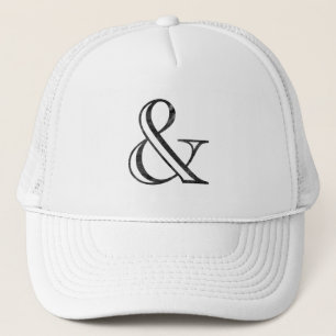Academy Gegraveerde Ampersand Zwart Trucker Pet