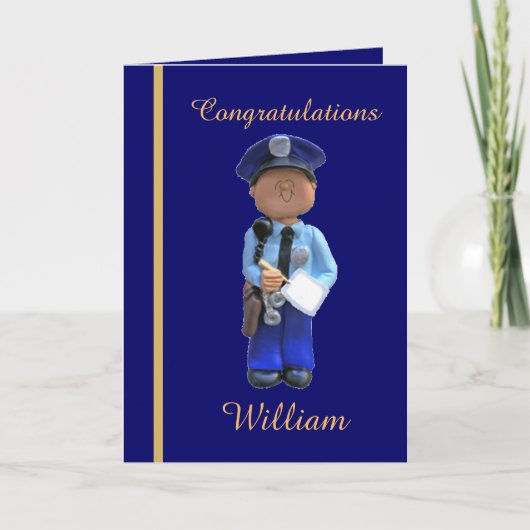 Academy Graduation Card-politie Kaart (Voorkant)