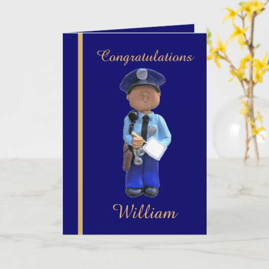 Academy Graduation Card-politie Kaart (Gele Bloem)