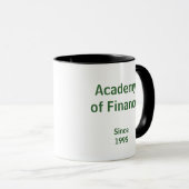 Academy* of Finance Coffee Mok (Voorkant rechts)