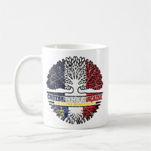 Acadia Acadian French Tree Roots Flag Koffiemok