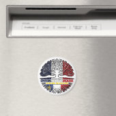 Acadia Acadian French Tree Roots Flag Magneet (Insitu (Vaatwasser))
