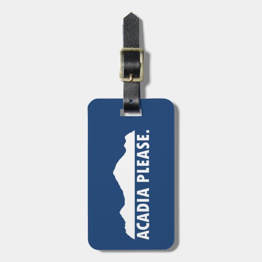Acadia Alsjeblieft Bagagelabel (Voorkant verticaal)